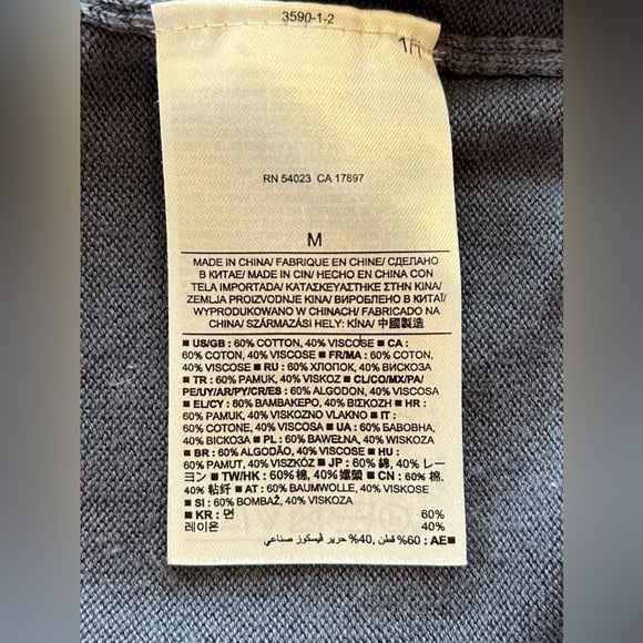 Banana Republic Full Zip Cardigan Sweater, Medium, Blue - Picture 7 of 8